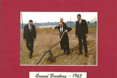 Ground Breaking Breaking ground on the new location at 124 & West Center.