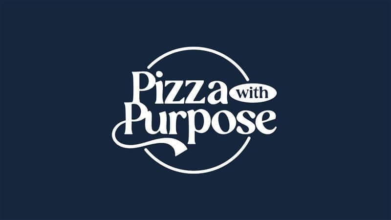Pizza with Purpose Logo with Solid Background