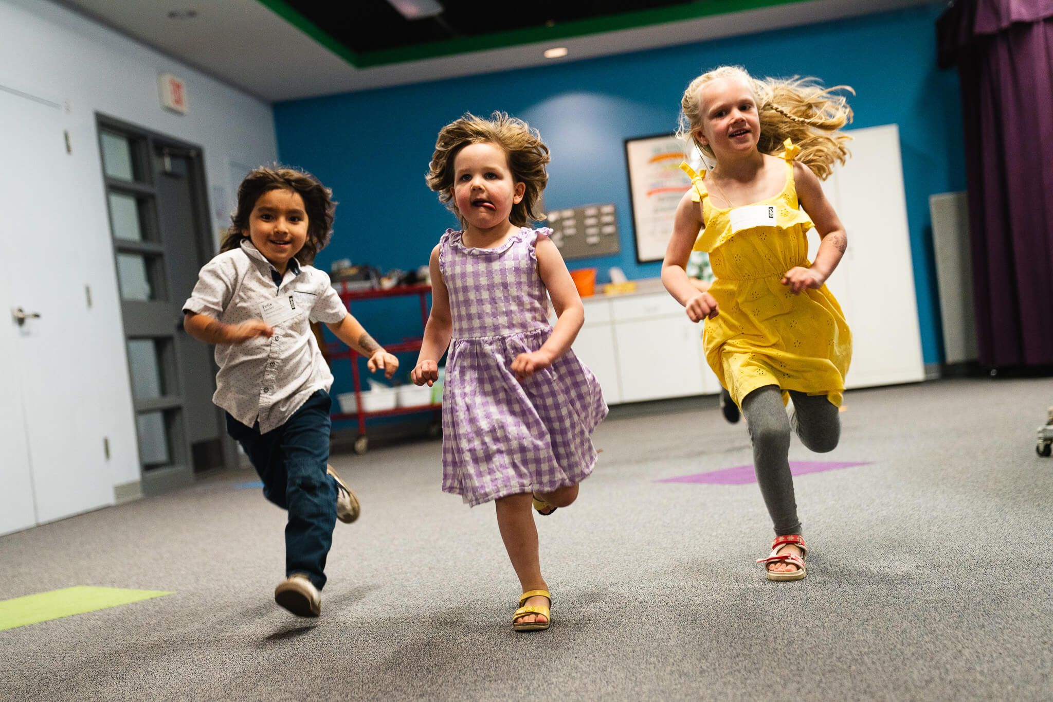 Kids learn about Jesus on Sundays and Wednesdays -- and have fun too!