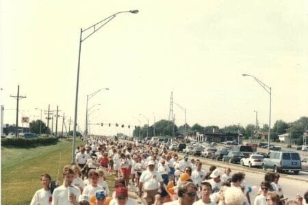 When the building was ready, the congregation walked from the old location to the new building, which is still one of our current locations.