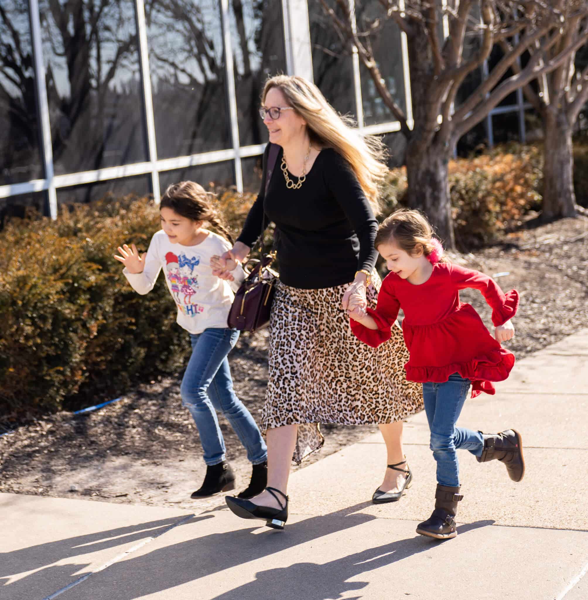 Kids excited for church as family walks into Omaha church
