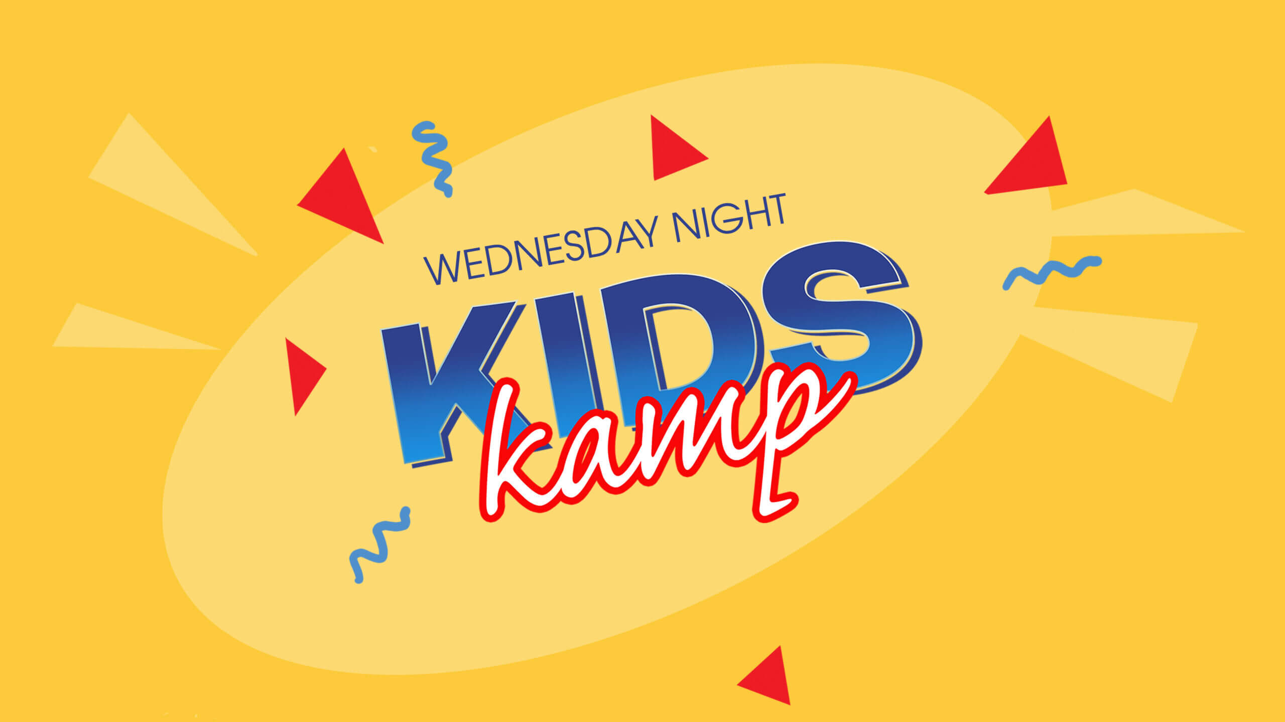 Wednesday Night church Kids Kamp for kids and families