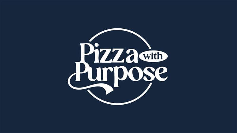 Pizza with Purpose Logo with Solid Background Pizza with Purpose Logo with Solid Background